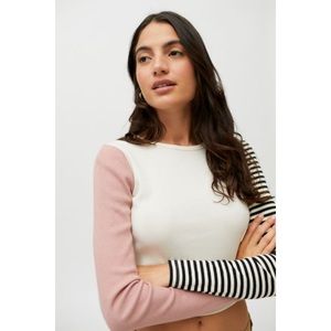 Truly Madly Deeply Long sleeve Crop Top Small NWOT